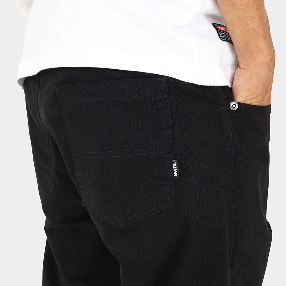 Calça Wats Sarja Tradicional Preta