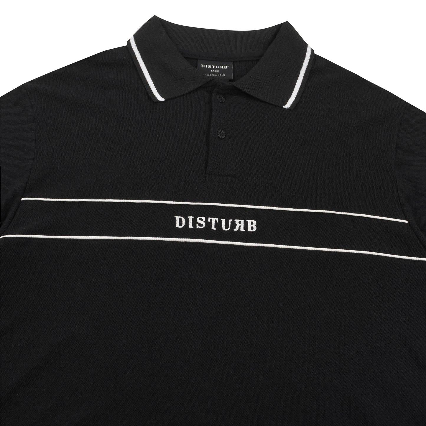 Camisa Disturb Polo Work Black