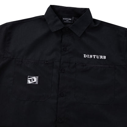 Camisa Disturb Slash Button-up Black