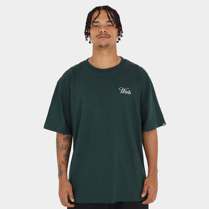 Camiseta Wats Oversized Script Verde