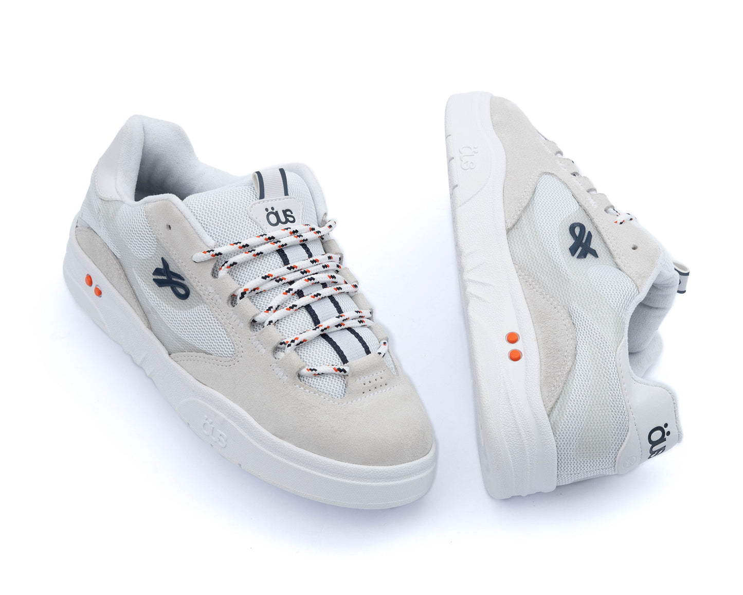 Tênis Öus Fluente GTX Cinza Azul Branco Essencial
