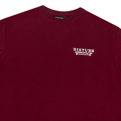 Camiseta Disturb Ball Pen Burgundy