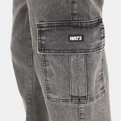 Calça Wats Jeans Cargo Marmorizada