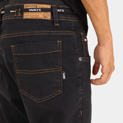 Calça Wats Jeans Tradicional Preta