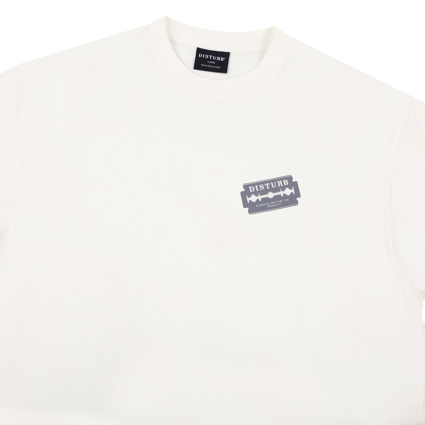 Camiseta Disturb Razorblade Off White