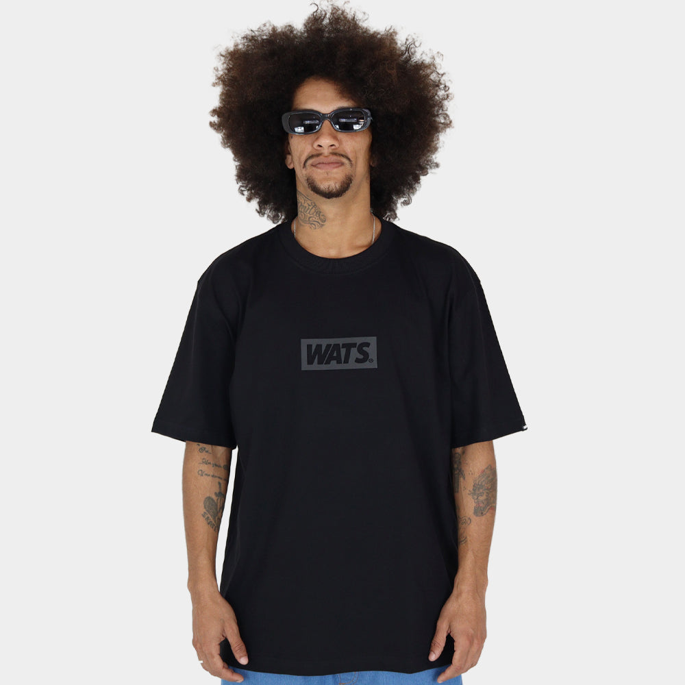 Camiseta Wats Oversized Box Preto