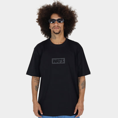 Camiseta Wats Oversized Box Preto