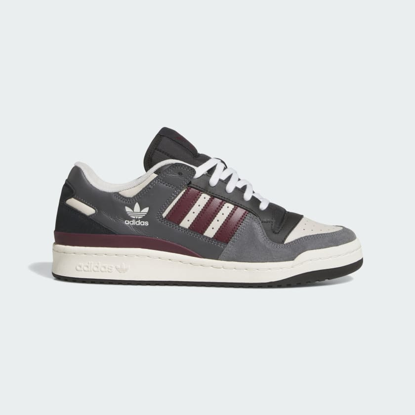 Tênis Adidas Forum Low Grey Maroon Alumina