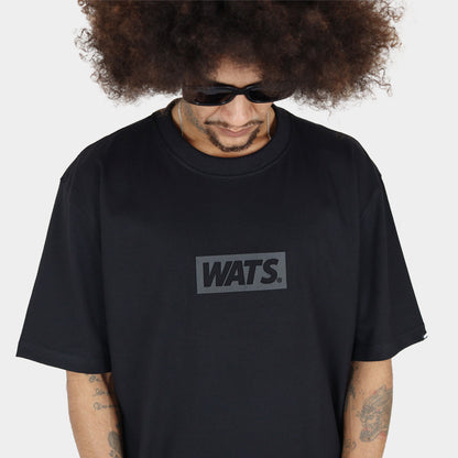 Camiseta Wats Oversized Box Preto